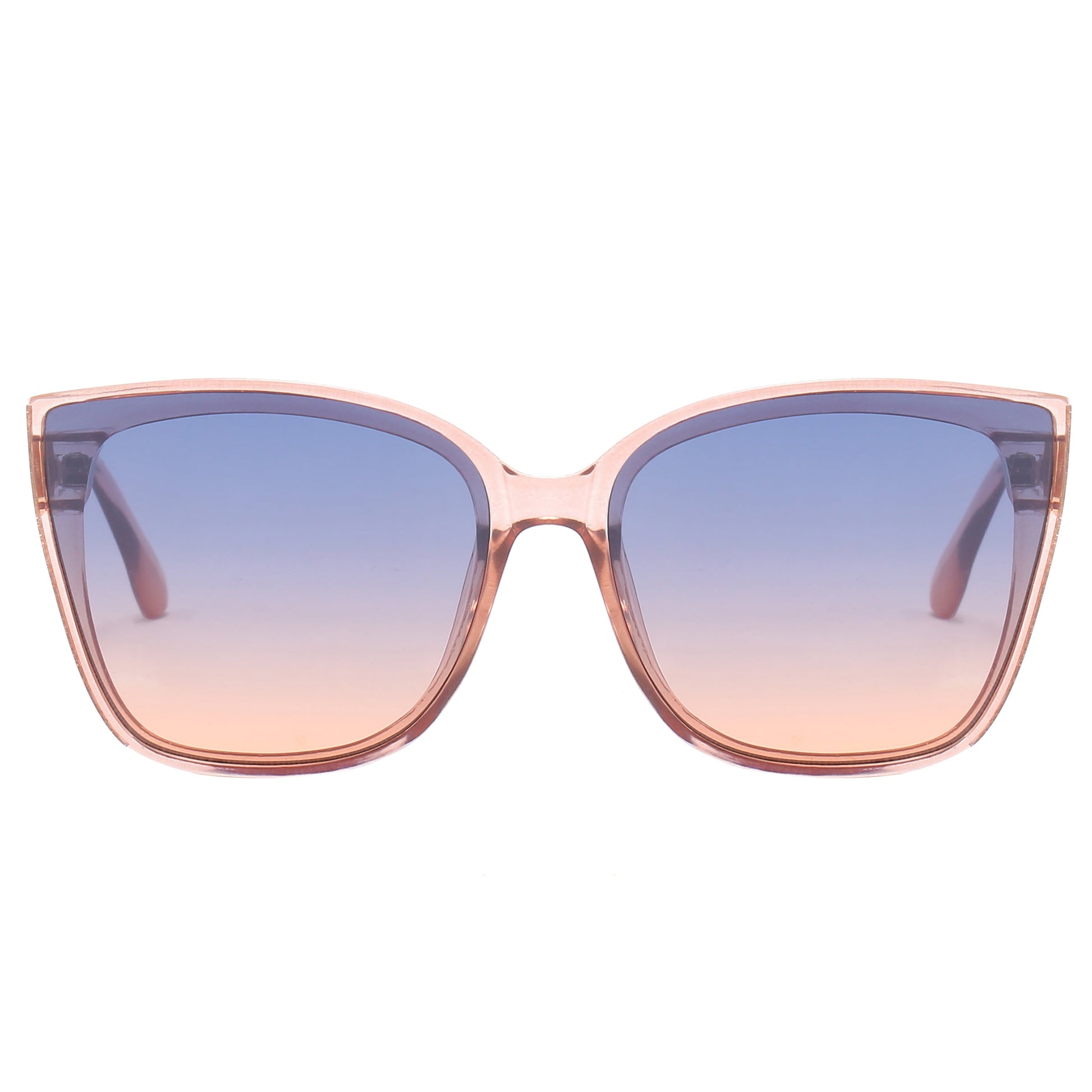 Bloom Eco-Pact Sunglasses for Women with Blue to Peach Ombre Lens